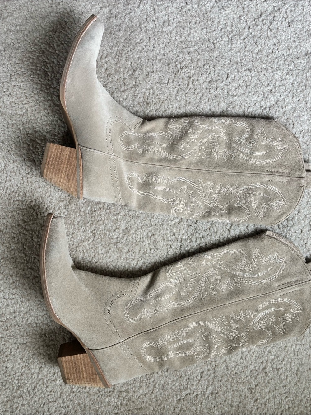 Jeffrey Campbell Rancher-K Suede Western Boots - Picture 1 of 6